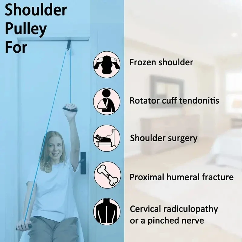 Shoulder Pulley-Upper Limb Shoulder Joint Rehabilitation Training Exercise  Hanging on the door pulley Home Use