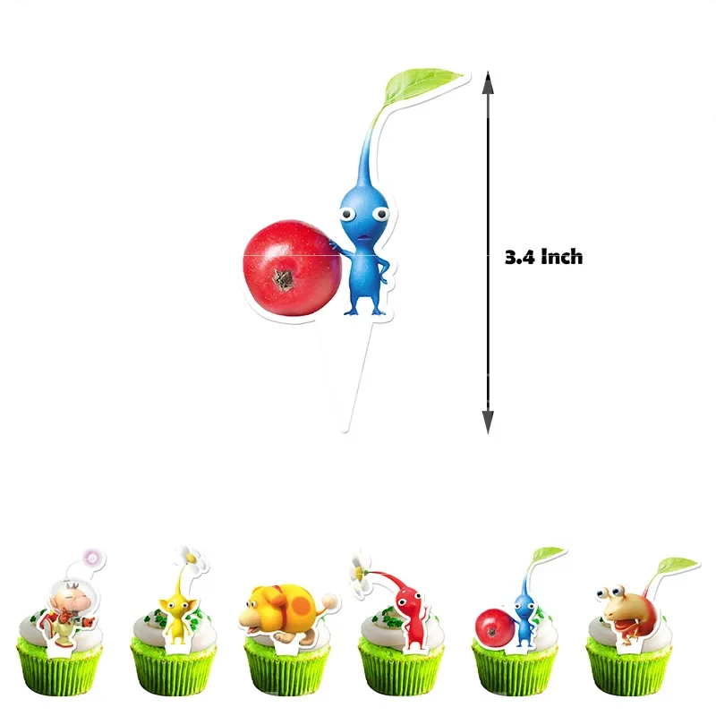 Hot Game Pikmin festa di compleanno set decorativo stoviglie Banner torta usa e getta appeso bandiera palloncini Pikmin decorazione di compleanno