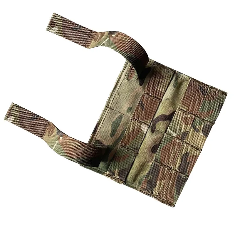 Outdoor Multi-function Tactical 10-hole Bulk Bullet Storage Bag Chest Rig Loop Panle Portable Molle Pouch Accessory Bag