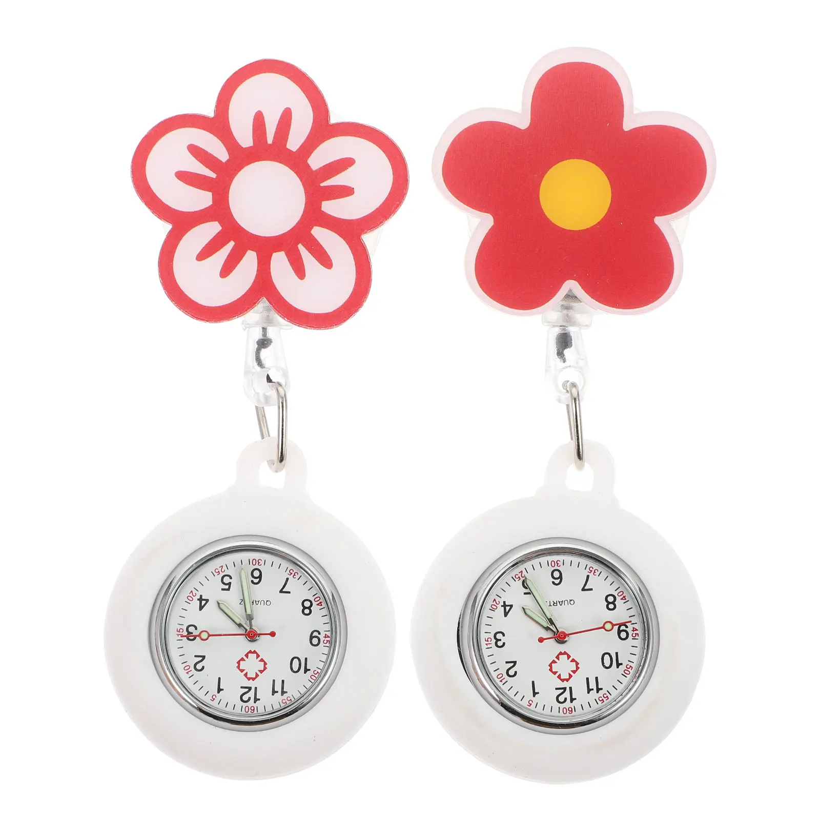 

Nurse Chest Lapel Pocket Clip Watch Clip Lapel Zinc Alloy Electronic Pocket Watch Women Durable Portable