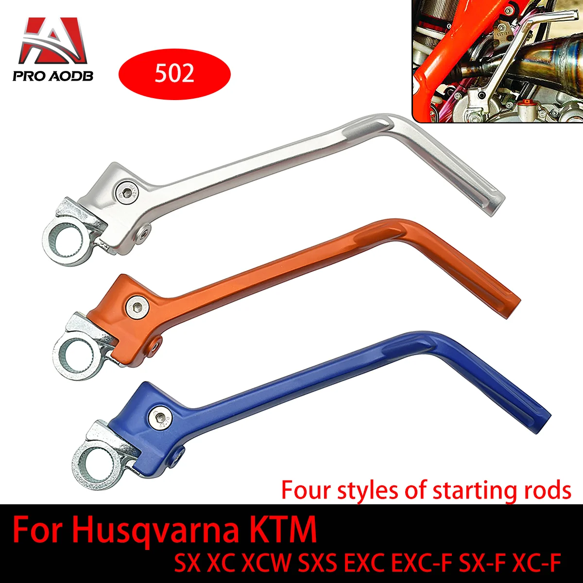 For Husqvarn KTM Motorcycle Kick Start Starter Lever Pedal Four Styles Make One's Own Choice Universal Most Models Dirt Bike