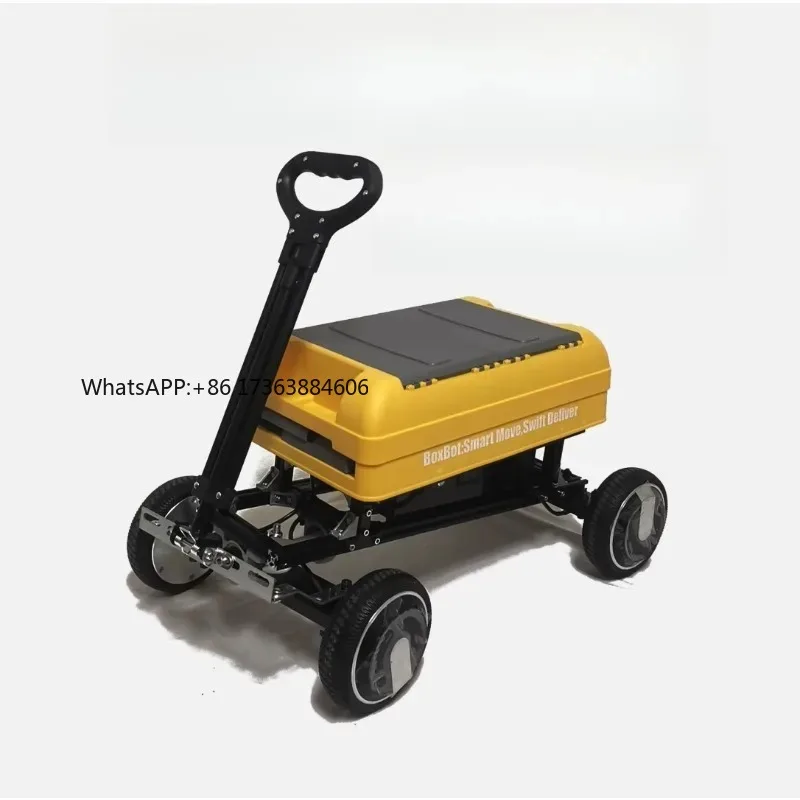 Electric Manned Camping Trolley Portable Folding Remote Controlled Automatic R obot Trolley Storage Transport Outdoor Tools