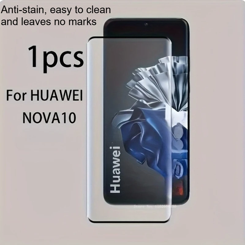 

1 шт. изогнутые защитные пленки для Huawei Nova 10, закаленное стекло с защитой от царапин для Huawei Nova 10 Pro, простая в установке HD-пленка