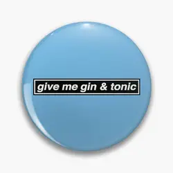 Give Me Gin & Tonic - hołd Przyciski Broszki Biżuteria Akcesoria Dostosuj broszkę Modne odznaki na klapę