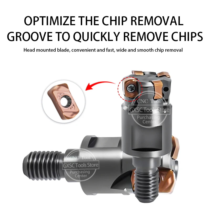 EXN02R EXN03R جودة عالية صغيرة القطر قاطعة المطحنة حامل قفل الأسنان رئيس LNMU02 LNMU03 كربيد شفرات طحن تغذية سريعة