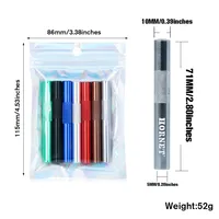 7PCS Personalized Metal Pipe Portable Smoking Holders Healthy Portable Reduce Tar Cigarette tube Smoking Accessories