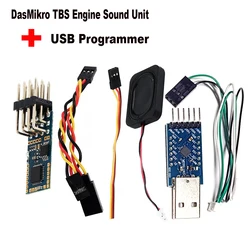 DasMikro TBS Mini Programmable Engine Sound USB Unit for Orlandoo F150 OH35P01 for Truck JJRC Q64 Q65 KIT Micro RC Car part