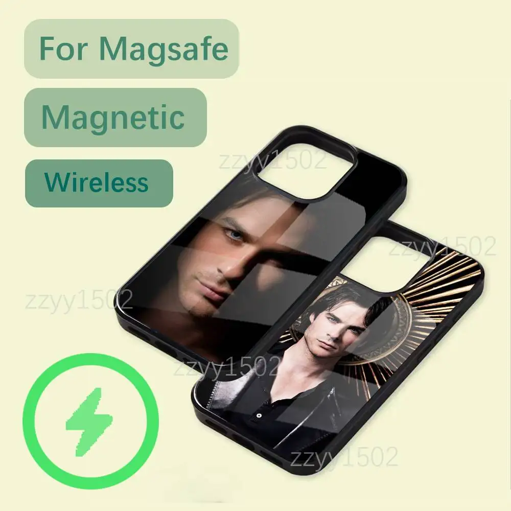 

Vampire Diaries Ian Somerhalder Phone Case For iPhone 17,16,15,14,13,12,11,Pro,Max,Plus,Mini,SE4,E Magsafe Wireless Charging