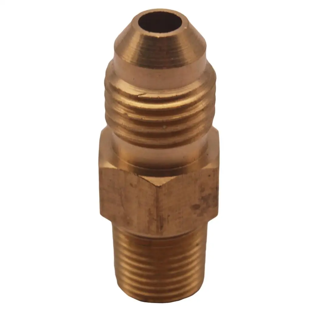NPT Adaptor Brass Oil Gas Adapter High Quality Male Straight Connector for Universal Fuel and Oil Line