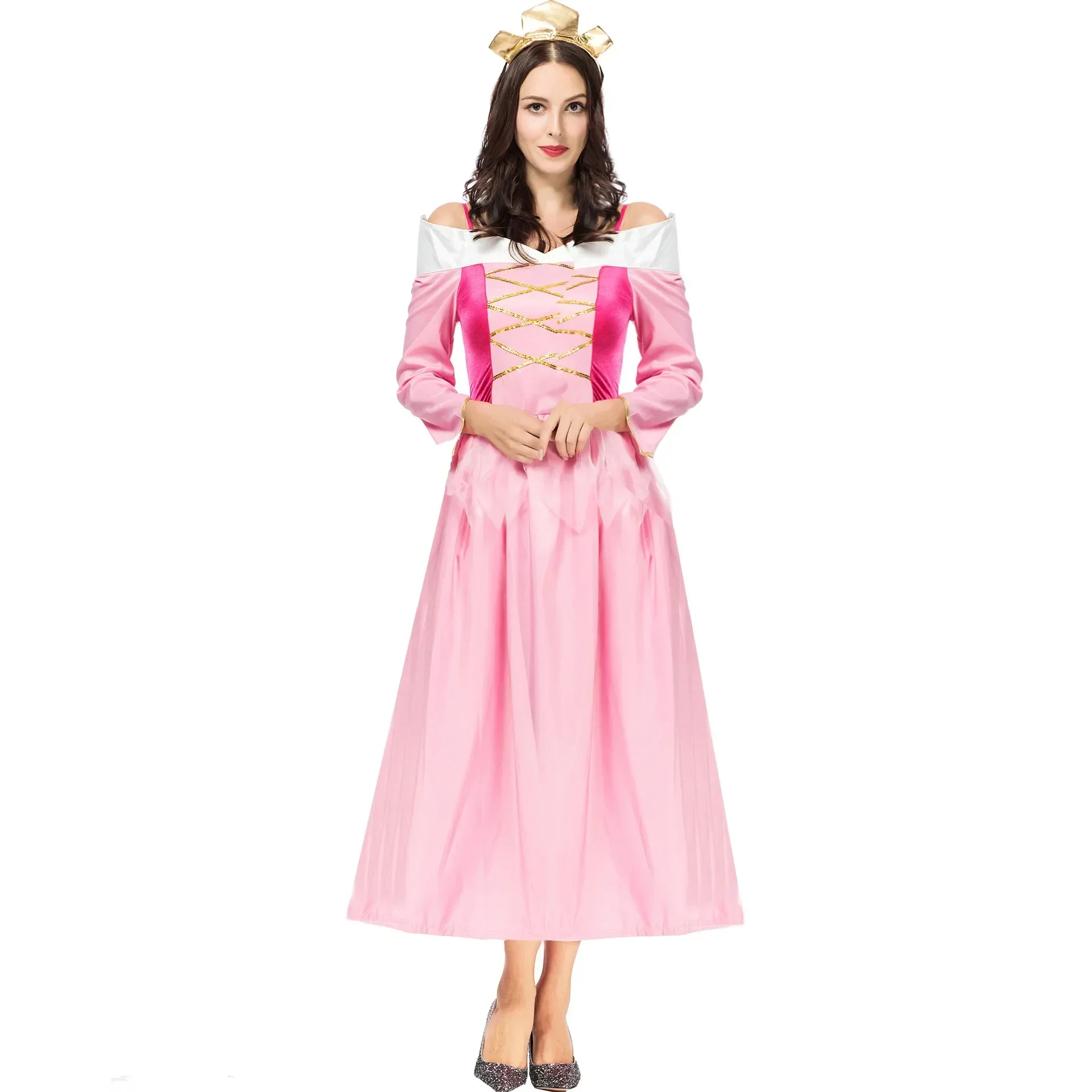 

Halloween Fairy Tale Sleeping Beauty Aurora Princess Performance Cosplay Costume