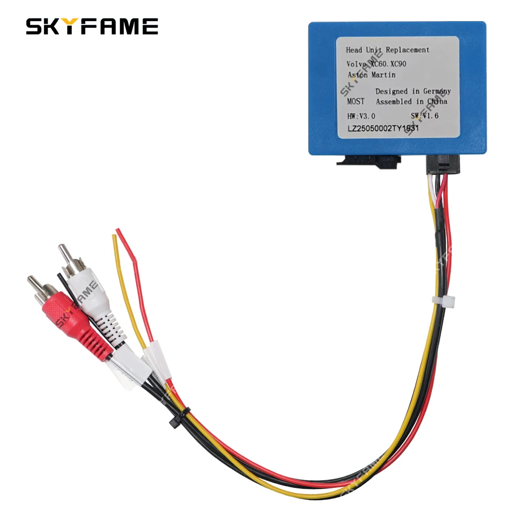 

SKYFAME автомобильный самый дополнительный оптоволоконный декодер, адаптер декодирования усилителя для Volvo XC90