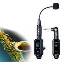 Wireless UHF Saxophone Microphone System Brass Instruments Professional Stage Performance Clip-On Radio Microphone