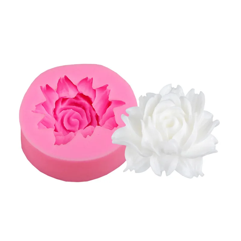 3D Flower Shape Fondant Mold Silicone Sugar Craft Molds Cake Chocolate Decoration Baking Tool Cupcake Jelly Candy Moulds