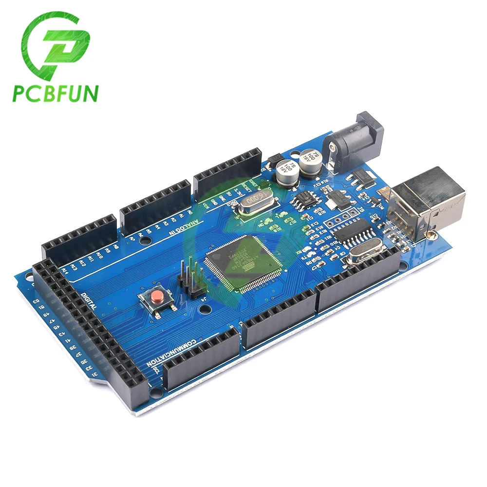 Imagem -03 - Placa de Desenvolvimento e Desenvolvimento Mega2560 Mega 2560 r3 Argolas Ch340avr Usb para Arduino