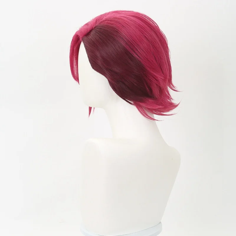 Vi The Piltover Enforcer Cosplay Anime Arcane Wig LOL Hair Halloween Party Prop