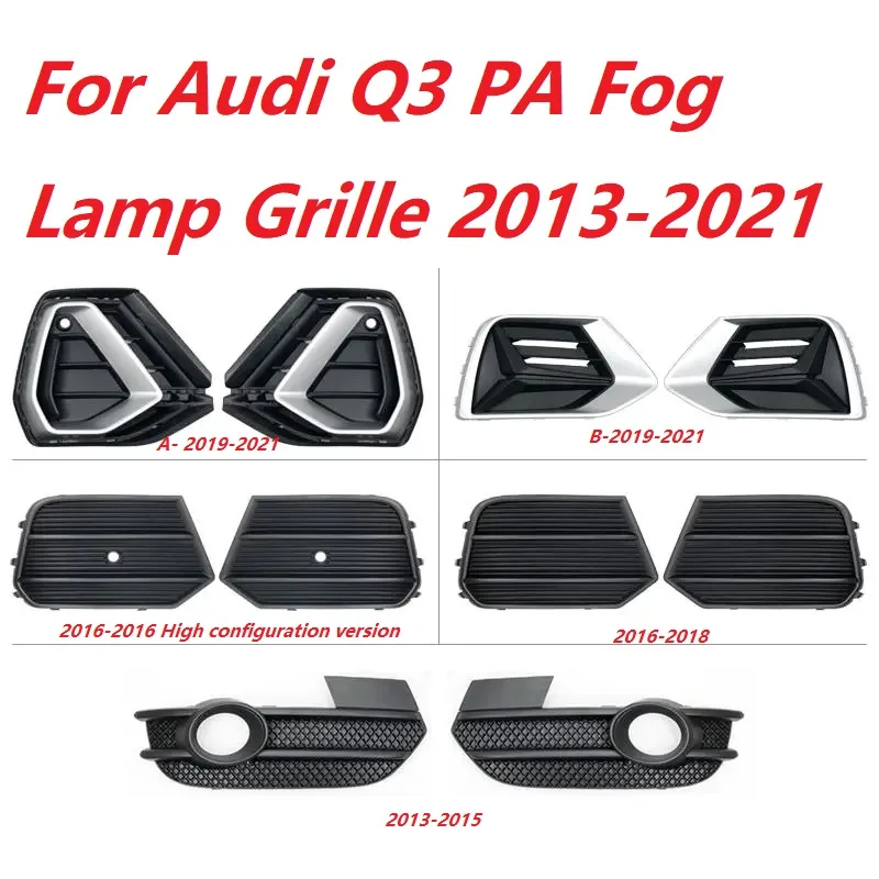 Car Accessory Fog Light Cover Lamp Frame Grille Car Accessories For Audi Q3 2013 2014 2015 2016 2017 2018 2019 2020 2021 2022