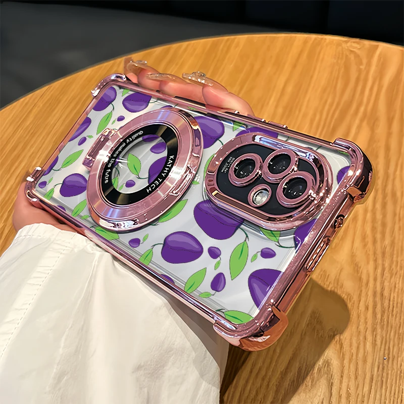

Fruit Painting Phone Case For Oneplus Nord CE 2 5G Stand Holder Cover For One Plus Nord CE 2 Lite Shockproof Plating Coque