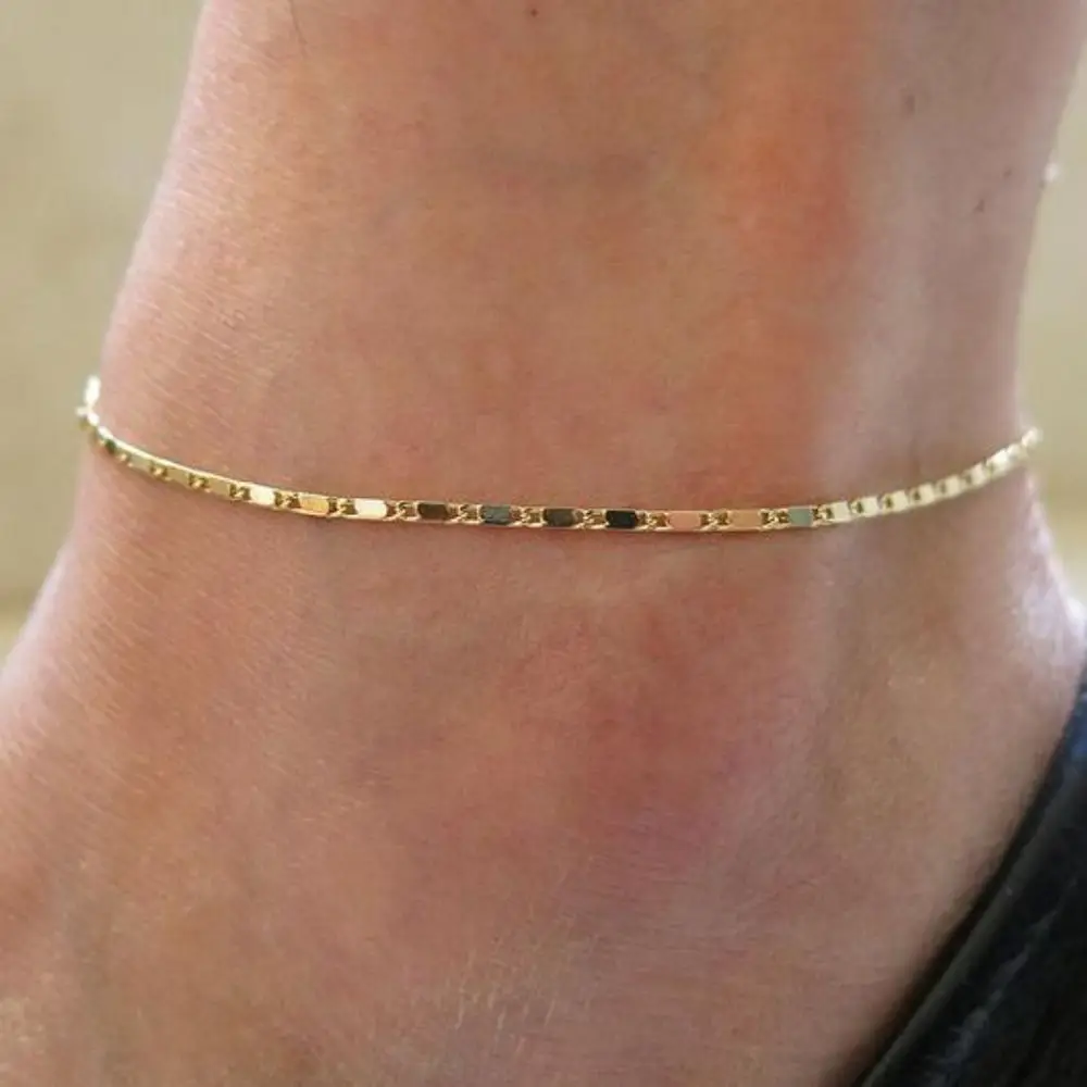 Retro Alloy Sexy Chain Anklet Bohemian Gold/Silver Foot Chain Ankle Bracelet Barefoot Sandals