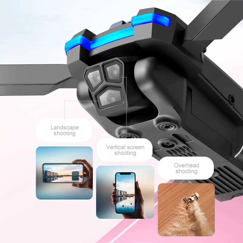 High-End S 8S Hindernis Vermijden Drie Camera Aerial Quadcopter Borstelloze Motor Afstandsbediening Vliegtuig Children Cadeau 2024 Nieuw