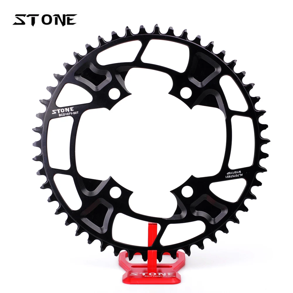 

Stone Circle Single Chainring BCD107 107mm Narrow Wide Teeth for FORCE Road Bike Chain Ring Chainwheel Bicycle Parts