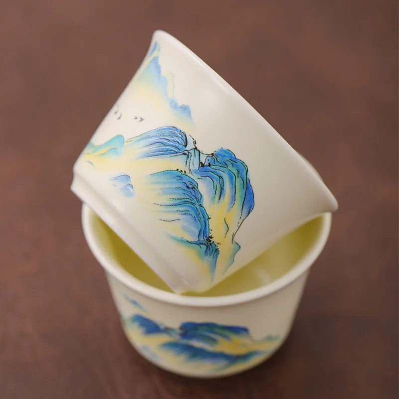 Tea set business gift ceramic souvenir car outdoor travel tea set