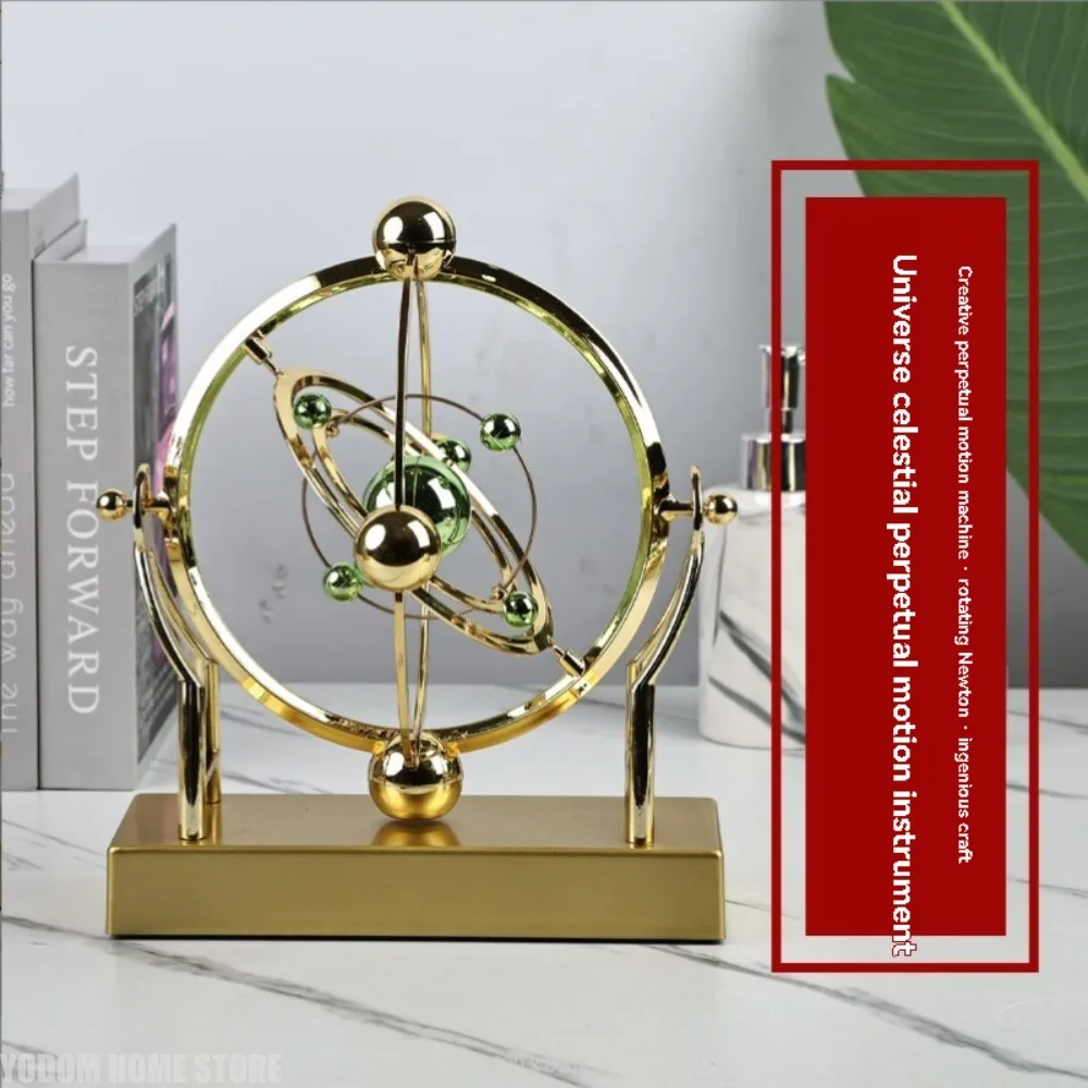 Perpetual Motion Machine Celestial Orbit Pendulum Kinetic Art Desk Decor Astronomy Model For Home Office