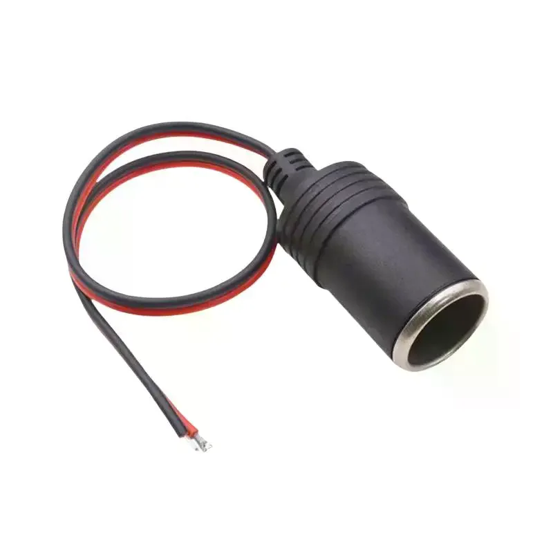 12V Car Cigarette Lighter Power Outlet 200W 20A Max 30cm Cable Charger Plug for Car DIY Modification