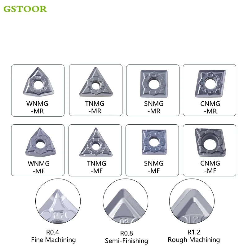 CCMT09T304 TNMG160404 WNMG080408 CNMG120404 SNMG120408 VNMG160404 MF MR CNC Lathe Cutter Turning Tools Nickel Based Alloy Blades