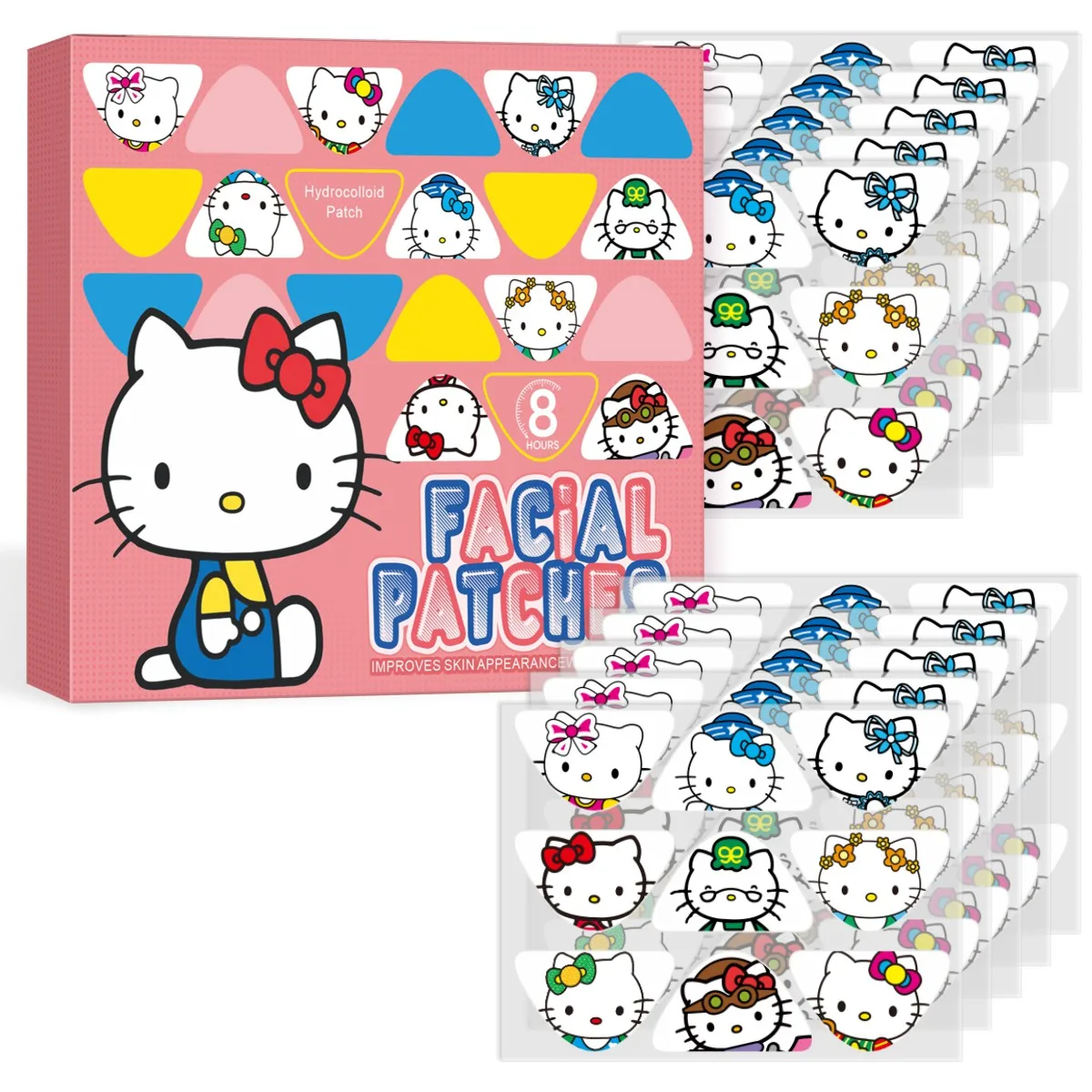 90 PCS Wrinkle Patch Masks - Anti-Wrinkle Facial Masks - Suitable for Cheeks, Forehead, Jawline, Lips, and Eye Area