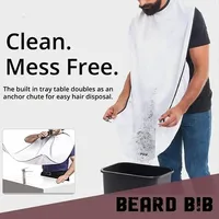 Male Shaving Apron Beard Catcher Cape Care Bib Face Shaved Hair Adult Bib Shaver Cleaning Hairdresser for Man Clean Apron C0029A