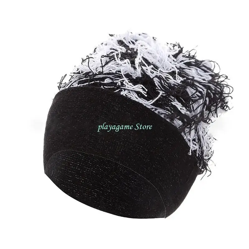 Y88A الجمجمة قبعة للرياضة كول محبوك قبعة الشتاء النشاط في الهواء الطلق قبعة الهيب هوب قبعة لينة الدافئة البلوز قبعة للكبار #3