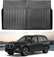 Rear Cargo Mats for 2025-2019 BMW X7 6/7 Seater Trunk Liner,All-Weather 3D Custom Rear Trunk Cargo Mat for 2019 2020 2021 2022 2