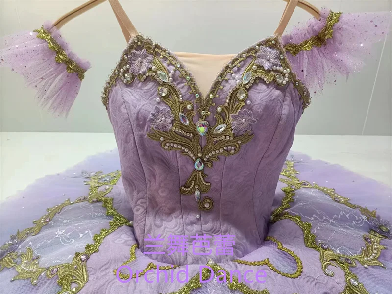Fine Pattern High Quality Professional Custom Size Classical Adult Girls Lilac Bird Ballet Tutu Costumes