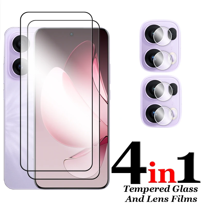 For OPPO Reno13 F Screen Protector 6.67 inch Full Cover Glass For OPPO Reno13 F 4G 5G Tempered Glass For OPPO Reno13 F Lens Film