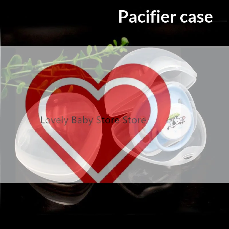 【BS】Portable Baby Pacifier Storage Box Dust Proof Transparent PP Plastic Soother Container For Infant Outdoor Travel Daily Use