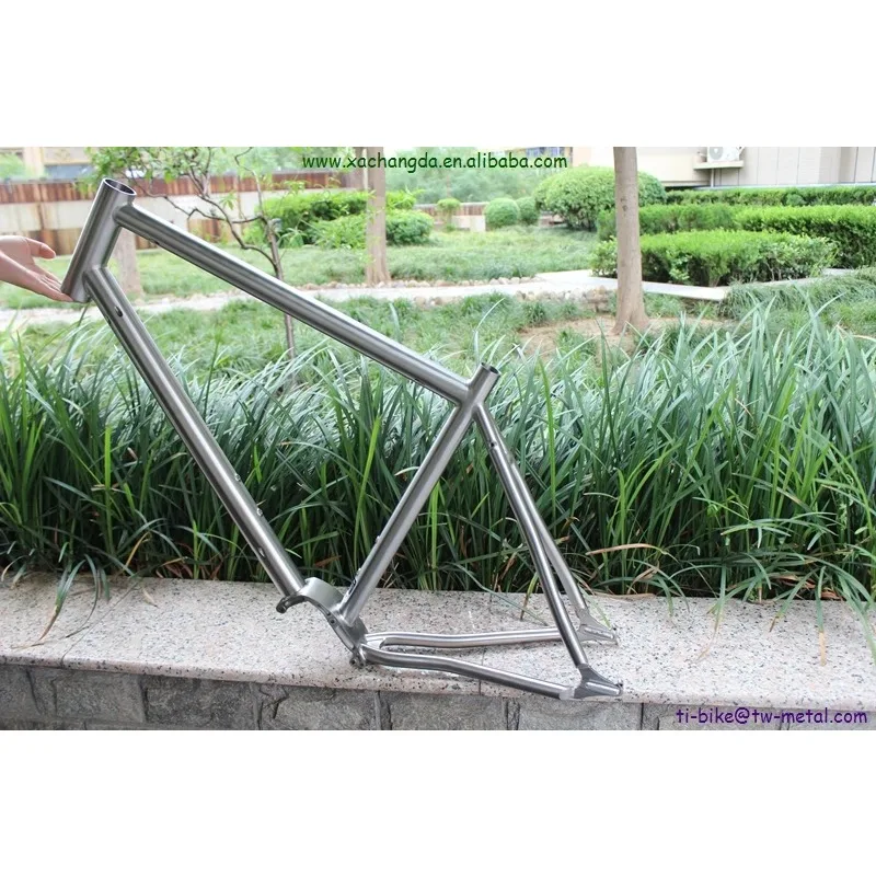 Titanium E-Bike Frame Mtb With Inner Cable Routing And Pinion Gear Bridge