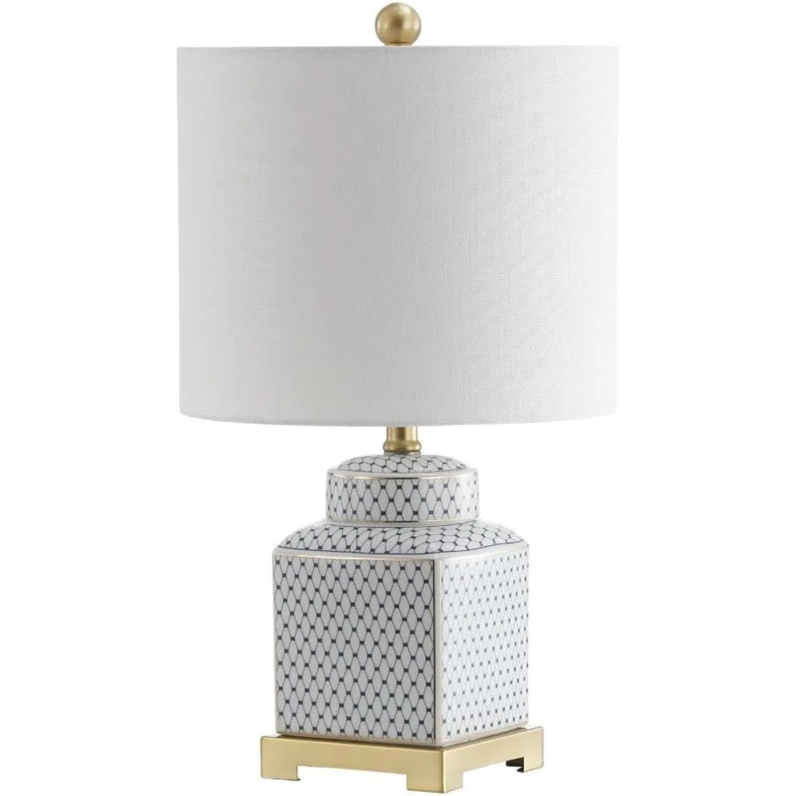 

US JYL3043A Cleo 21.5" Ceramic/Metal Ginger Jar LED Table Lamp Contemporary,Transitional for Bedroom