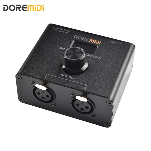 DOREMiDi MIDI a controlador DMX (MTD-1024), puede convertir mensajes MIDI a mensajes DMX