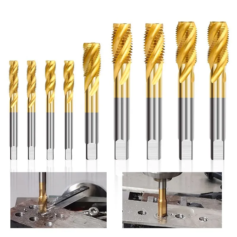 Cmcp Metric Tap M2-M18 Spiraal Fluit Draad Tap Hss 6542 Machine Plug Tap Schroef Tap Boor Hand Tool