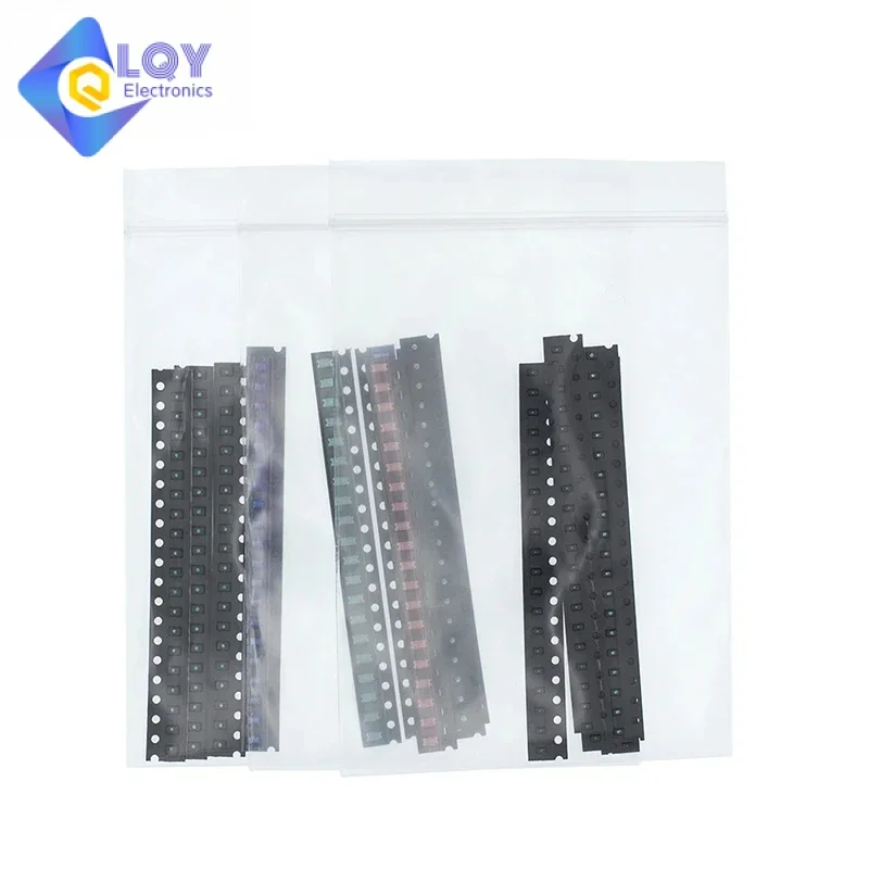 Lqy 5X20Pcs/Color = 100Pcs 1206 0805 0603 Rood Groen Blauw Wit Geel Smd Led Kit Elektronische Componenten