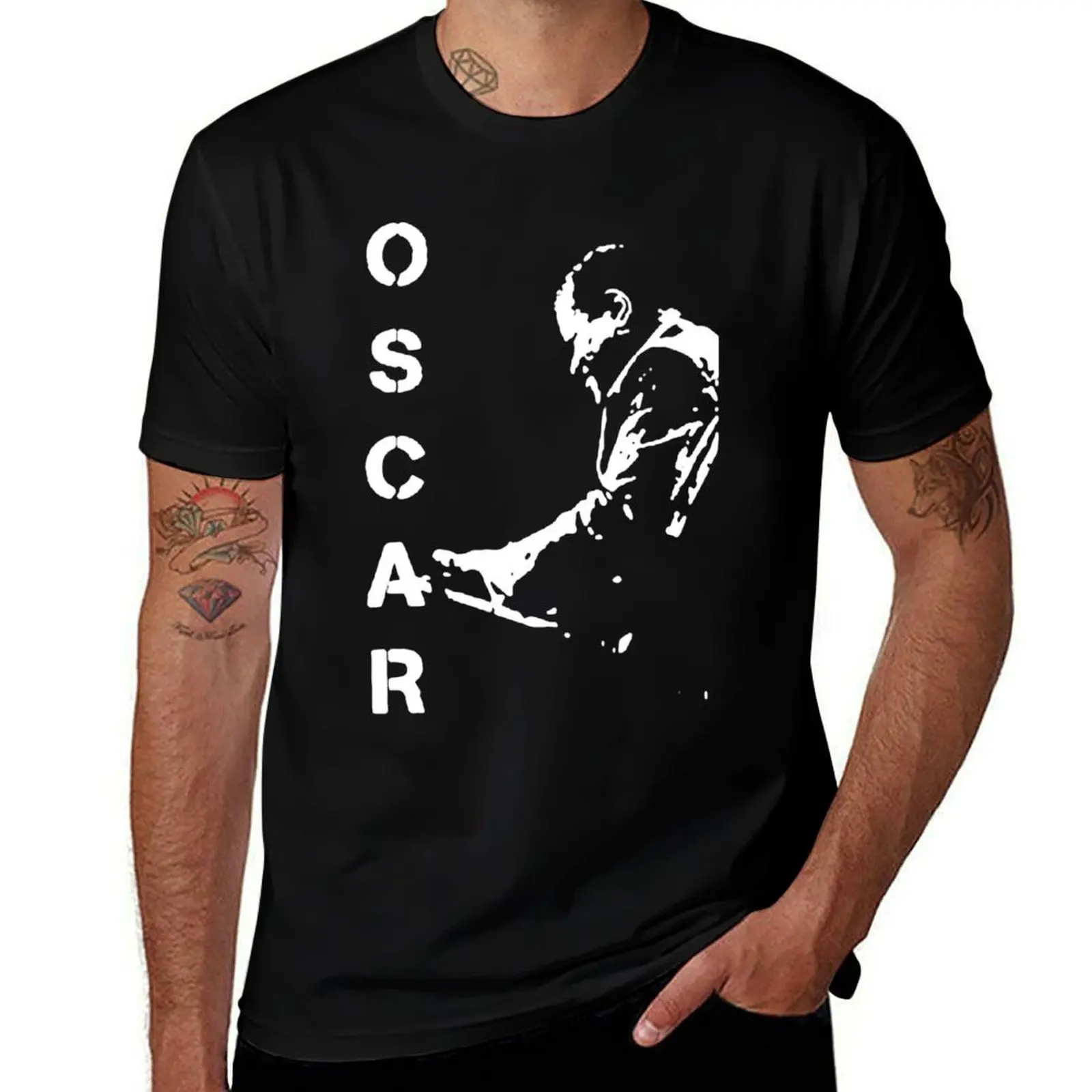 

t shirt t personalised cotton 100% tshirt Oscar T-Shirt graphic for man shirts Peterson funny