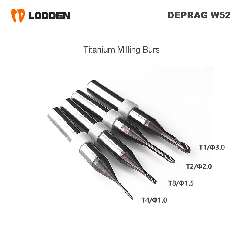 

Deprag W52 Milling Burs Metal for Grinding Dental Diamond Zirconia PMMA Grinding Tools