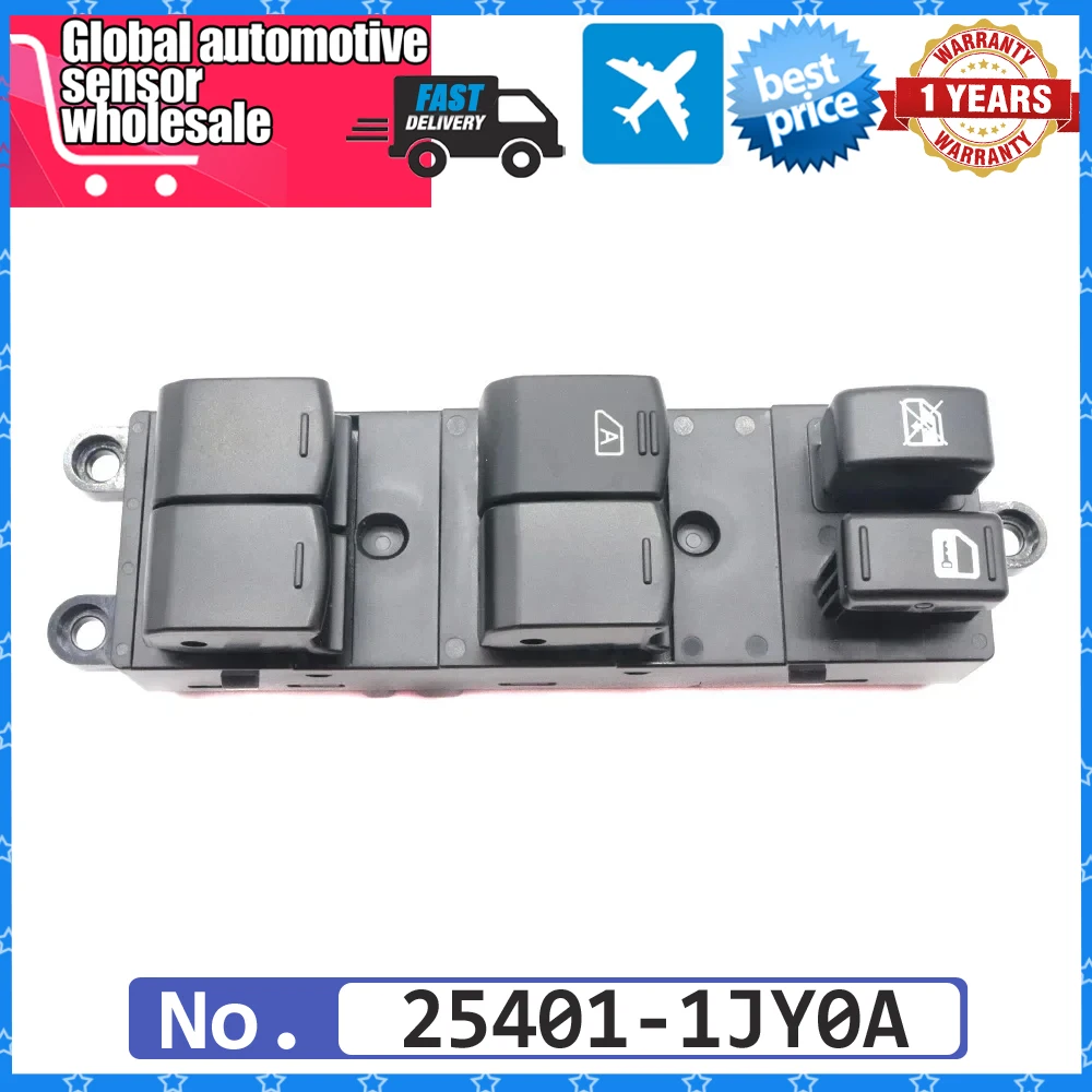 Car NEW 25401-EL30A Master Power Window Control Switch Button For Nissan Tiida Rogue Versa Pathfinder Teana 16+3 Pins 254011JY0A