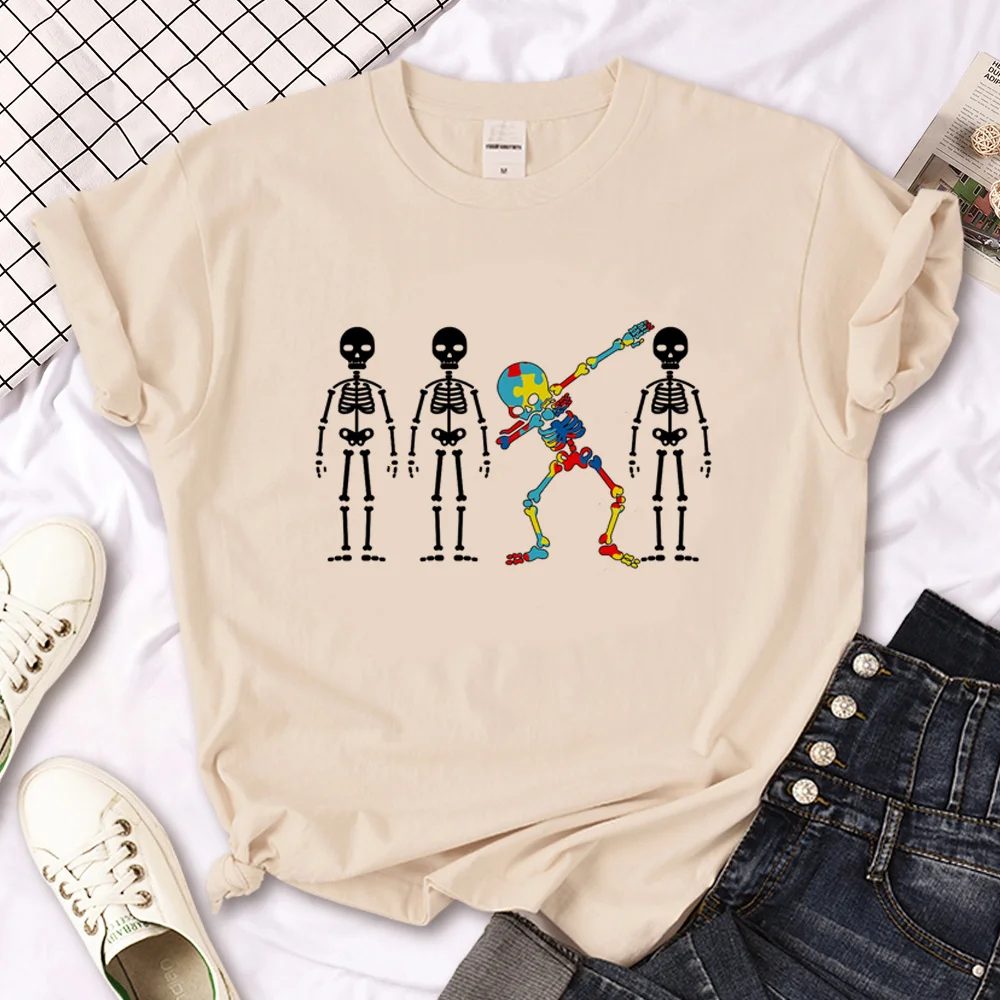 Autism t-shirts women harajuku Y2K streetwear t shirt girl anime designer Japanese clothing