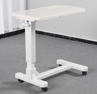 Height Adjustable Bedside Table Overbed Rolling Desk for Patient Care