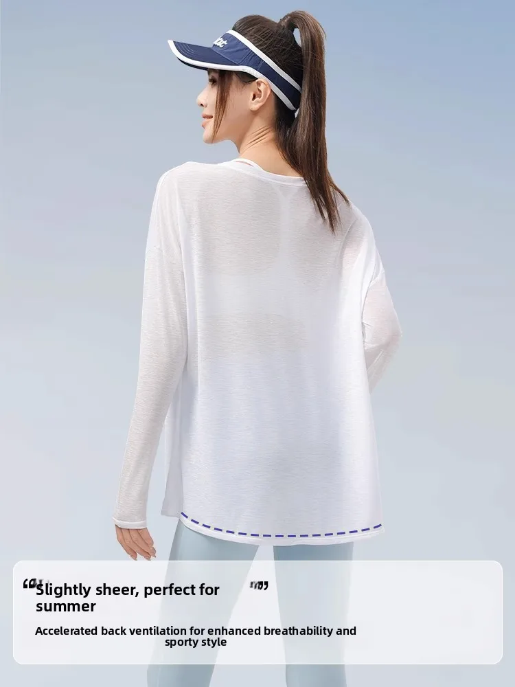 통기성 좋은 긴팔 운동복 여성용 피부 친화적 편안한 대나무 섬유 루즈 캐주얼 티셔츠