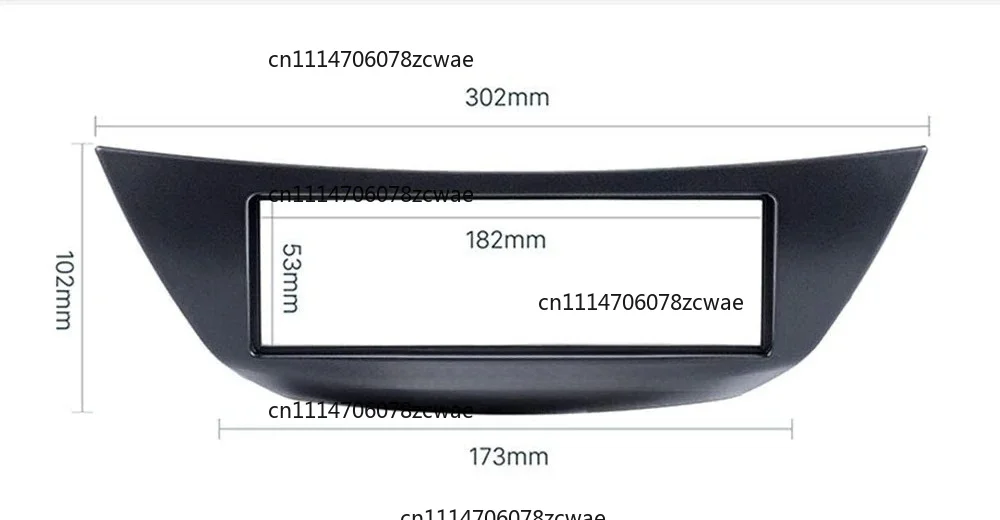 For Renault Laguna III 2007 DVD Stereo CD Panel Dash Kit Trim Fascia Dashboard Frame Black A73Q-1 Din Car Radio Facia