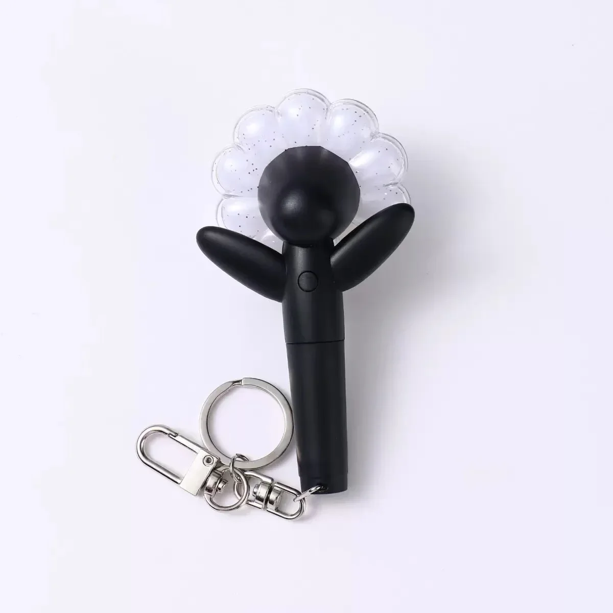 KPOP المعبود G-Dragon البسيطة ديزي عصا الضوء سلاسل المفاتيح توهج الاكريليك دعم عصا كيرينغ قلادة اكسسوارات سلسلة مفاتيح GD مروحة هدية #4