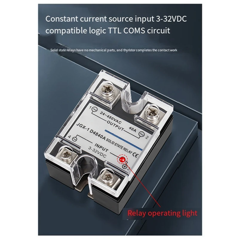 

Single Phase Solid State Relay Single Phase SSR DC Control AC Solid State Relay