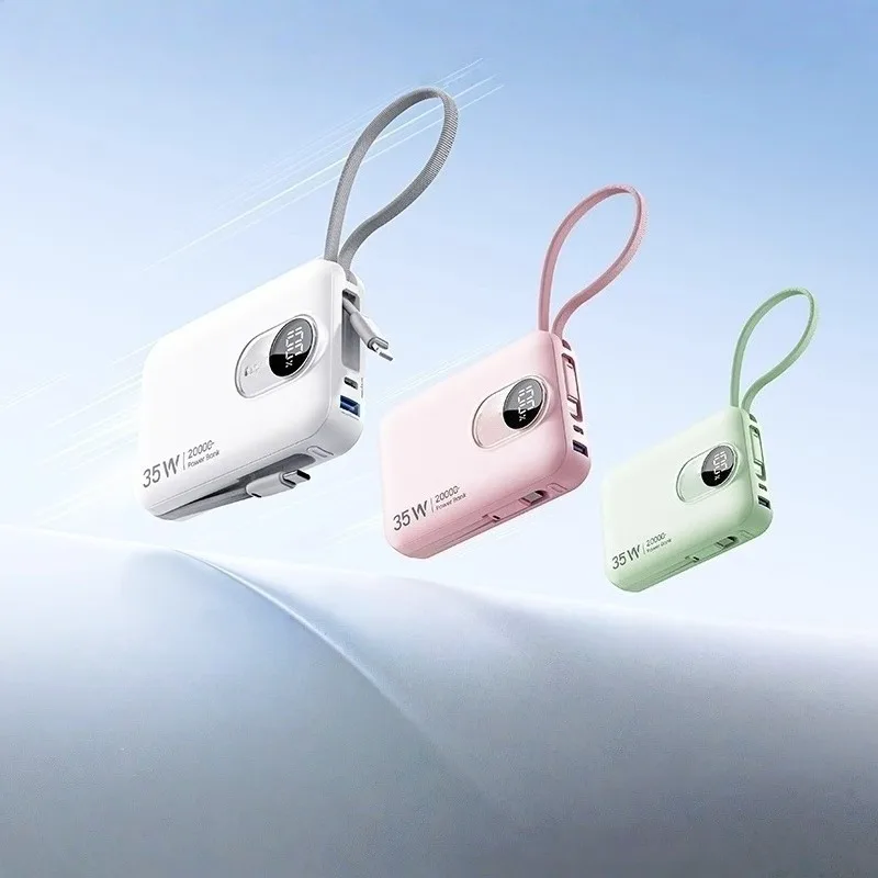 65W Fast Charge 20000mAh Power Bank Compact and Portable Mobile Power Supply Compatible with Laptops
